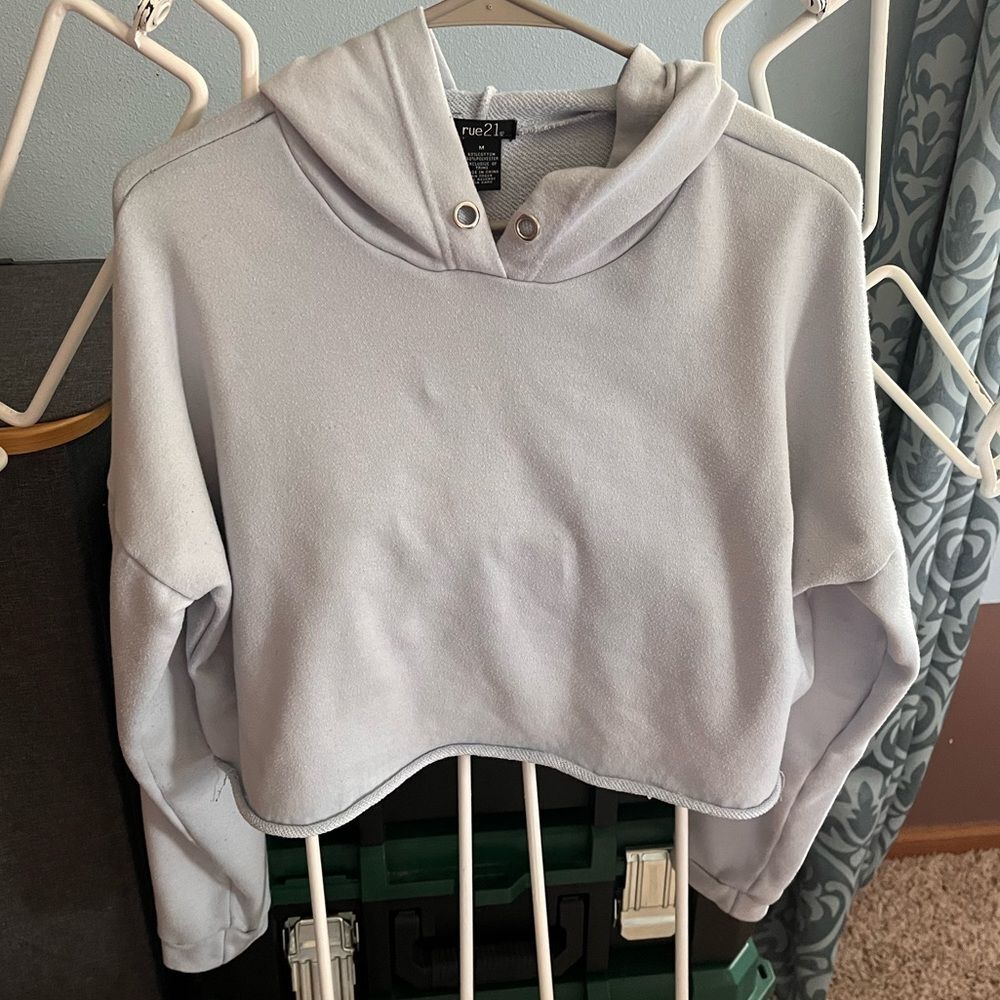 Rue21 Baby a blue crop hoodie size medium
